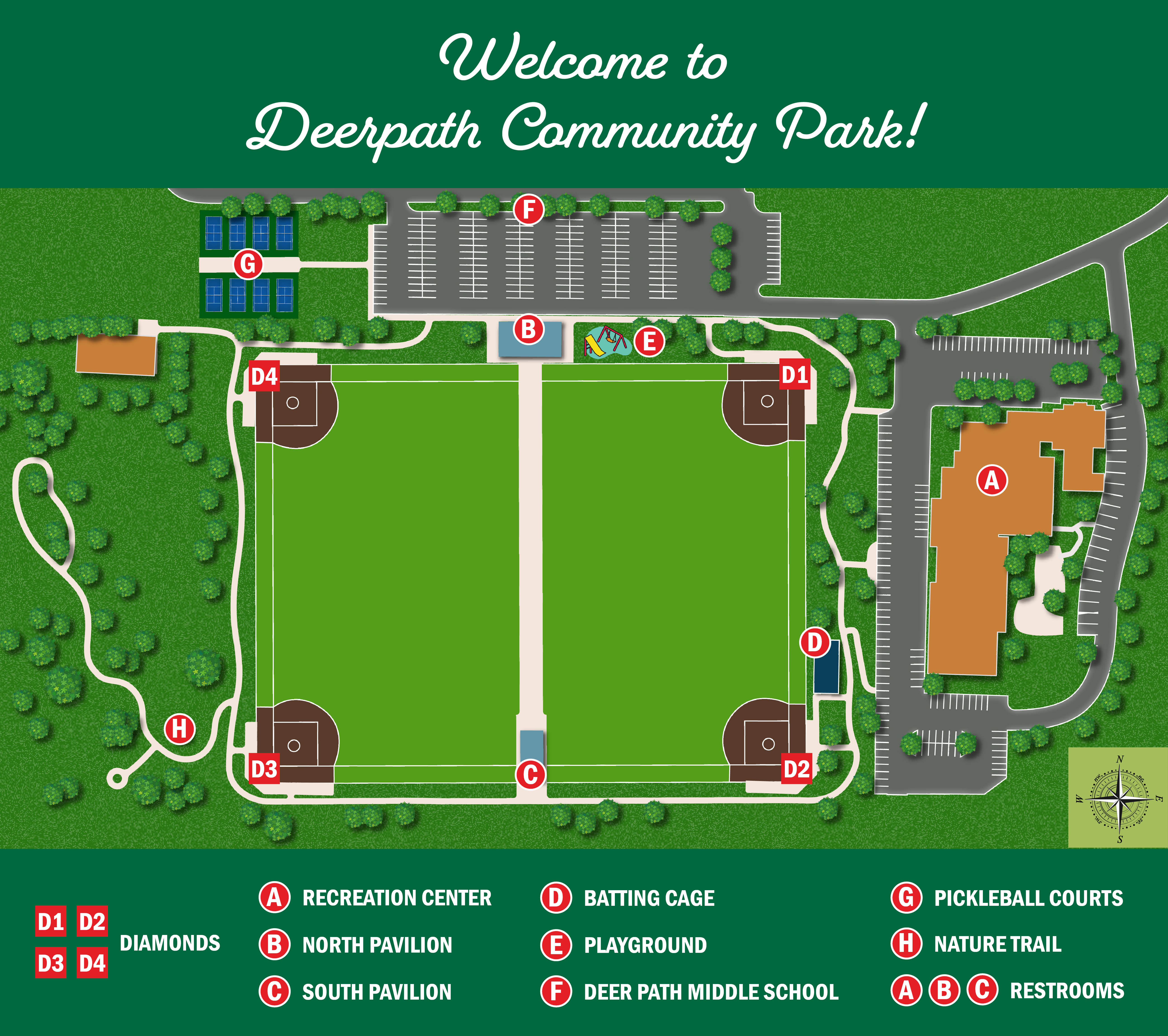 Deerpath Community Park Map